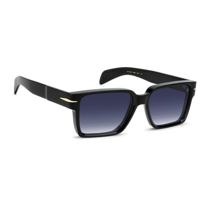 Lunettes de soleil David Beckham DB 7162/S Black / verres Dk Blue Shaded (807-08)
