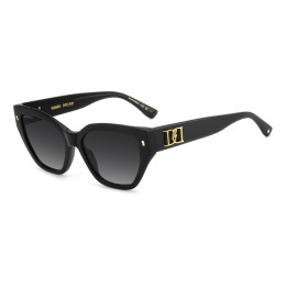 Lunettes de soleil Dsquared2 D2 0226/S Black / verres Dark Grey Shaded (807-9O)