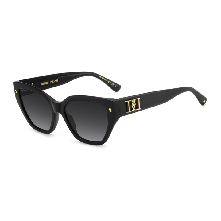 Lunettes de soleil Dsquared2 D2 0226/S Black / verres Dark Grey Shaded (807-9O)