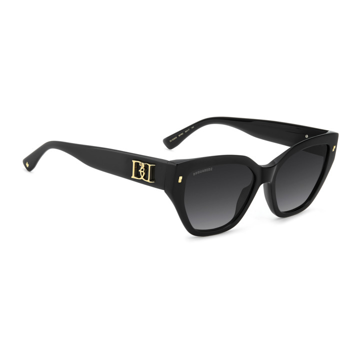 Lunettes de soleil Dsquared2 D2 0226/S Black / verres Dark Grey Shaded (807-9O)