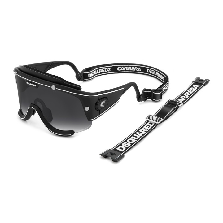 Lunettes de soleil Dsquared2 D2SPEED Matte Black / verres Dark Grey Shaded (003-9O)