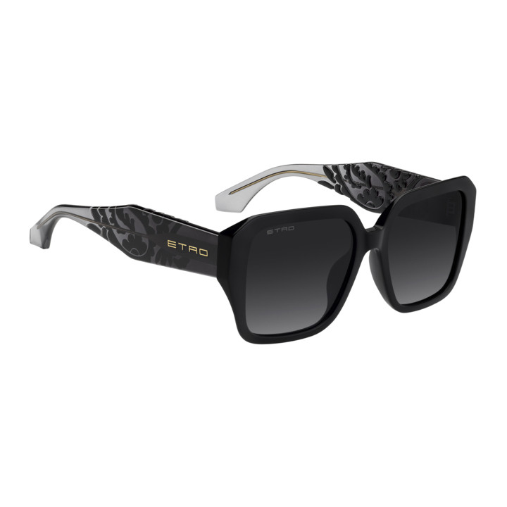 Lunettes de soleil Etro 0147/G/S Black / verres Dark Grey Shaded (807-9O)