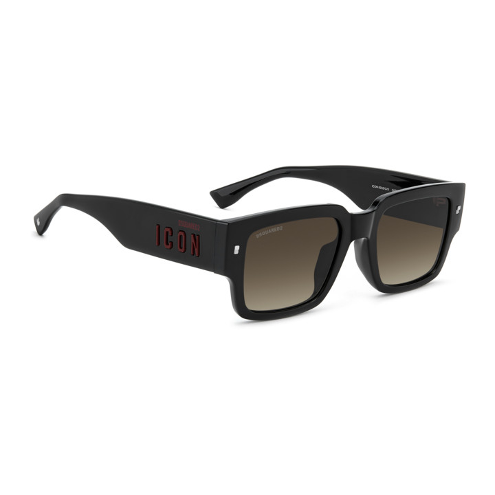 Lunettes de soleil Dsquared2 ICON 0032/G/S Black Red / verres Brown Shaded (OIT-HA)