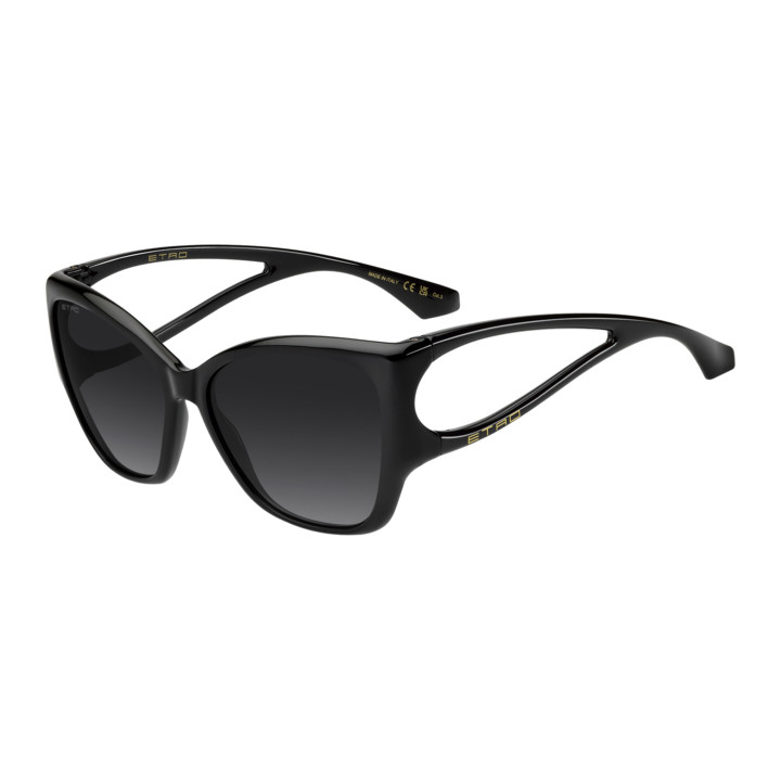 Lunettes de soleil Etro 0155/S Black / verres Dark Grey Shaded (807-9O)