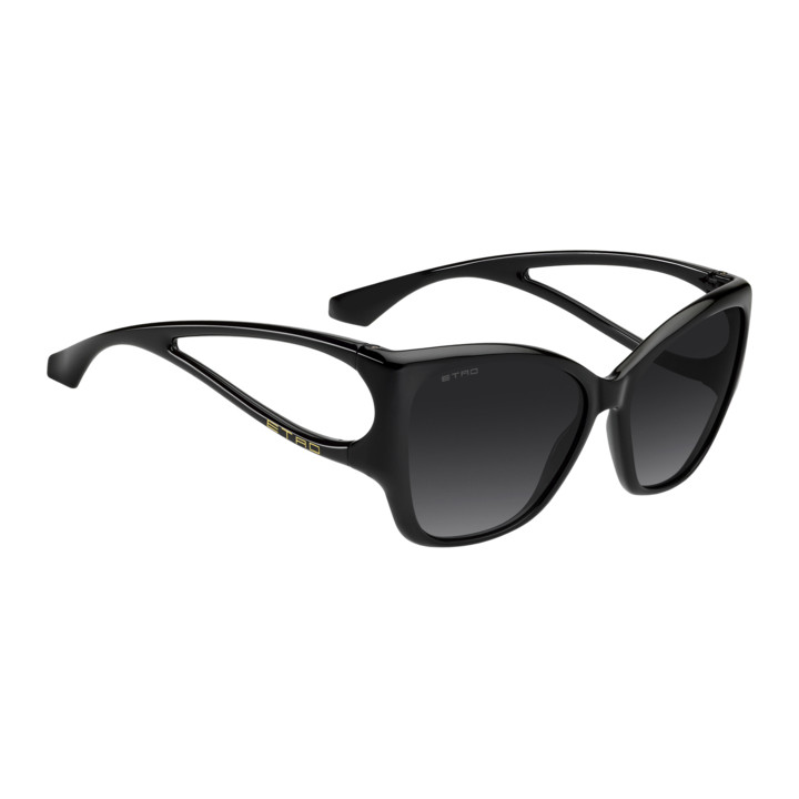 Lunettes de soleil Etro 0155/S Black / verres Dark Grey Shaded (807-9O)