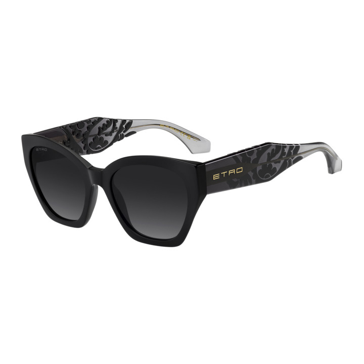 Lunettes de soleil Etro 0148/S Black / verres Dark Grey Shaded (807-9O)