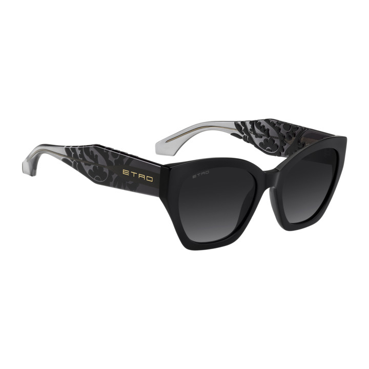 Lunettes de soleil Etro 0148/S Black / verres Dark Grey Shaded (807-9O)