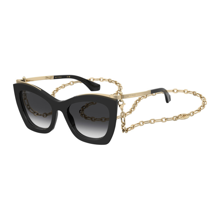 Lunettes de soleil Etro ETROVELA Black / verres Dark Grey Shaded (807-9O)