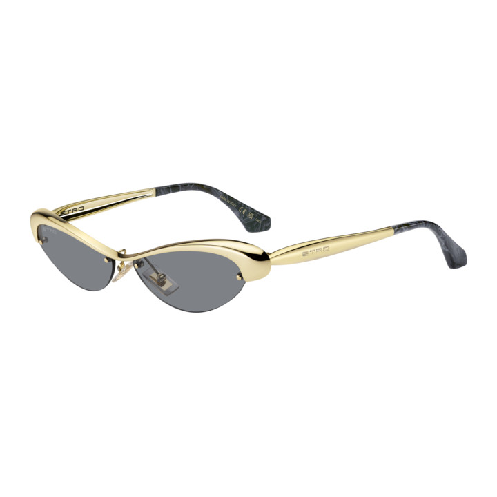 Lunettes de soleil Etro ETROAURA Gold Blue / verres Grey (LKS-IR)