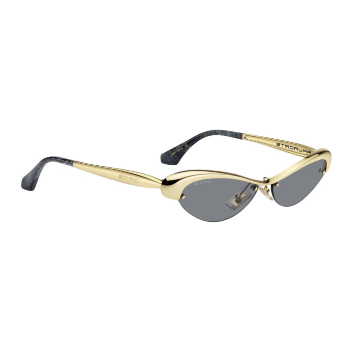 Lunettes de soleil Etro ETROAURA Gold Blue / verres Grey (LKS-IR)