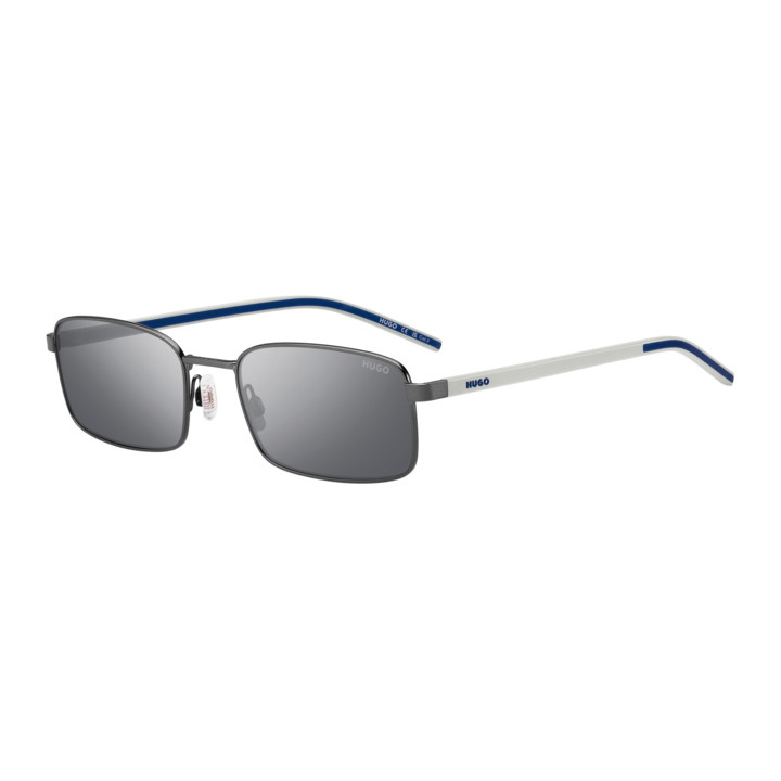 Lunettes de soleil HUGO HG 1434/S Matte Dark Ruthenium / verres Silver Mirror (R80-T4)