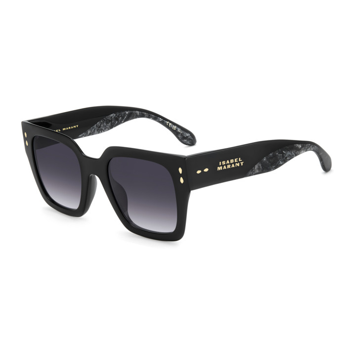 Lunettes de soleil Isabel Marant IM 0287/G/S Black Marble Grey / verres Violet Shaded (XHZ-DG)