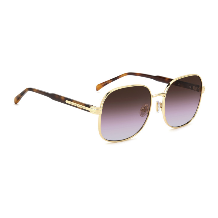 Lunettes de soleil Isabel Marant IM 0282/S Yellow Gold / verres Brown Violet Doubleshade (001-QR)