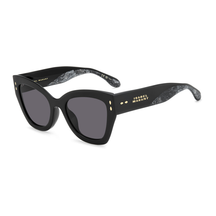 Lunettes de soleil Isabel Marant IM 0286/G/S Black Marble Grey / verres Violet (XHZ-UR)