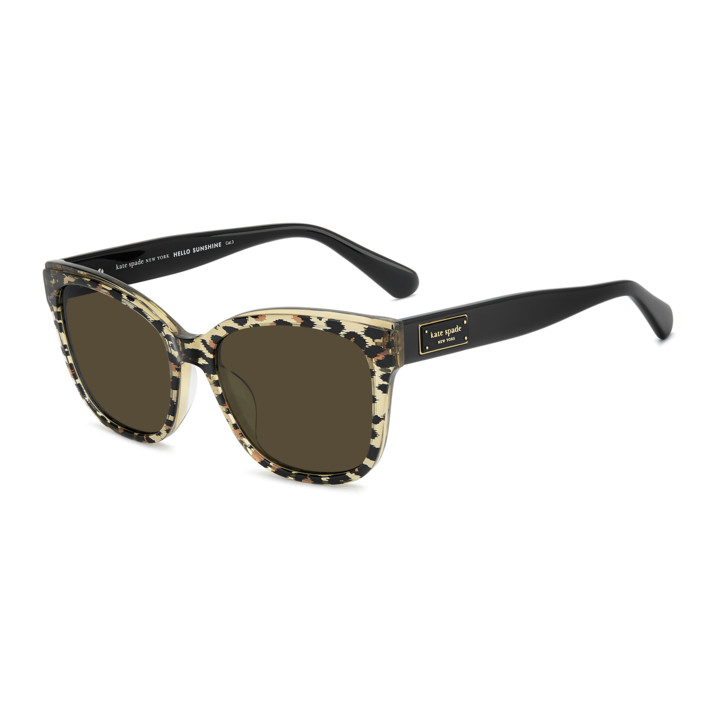Lunettes de soleil Kate Spade KS FATIMAH 2/S Black Panter Gold / verres Brown (4GL-70)
