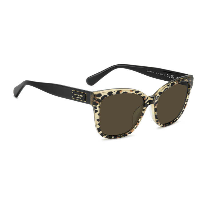 Lunettes de soleil Kate Spade KS FATIMAH 2/S Black Panter Gold / verres Brown (4GL-70)