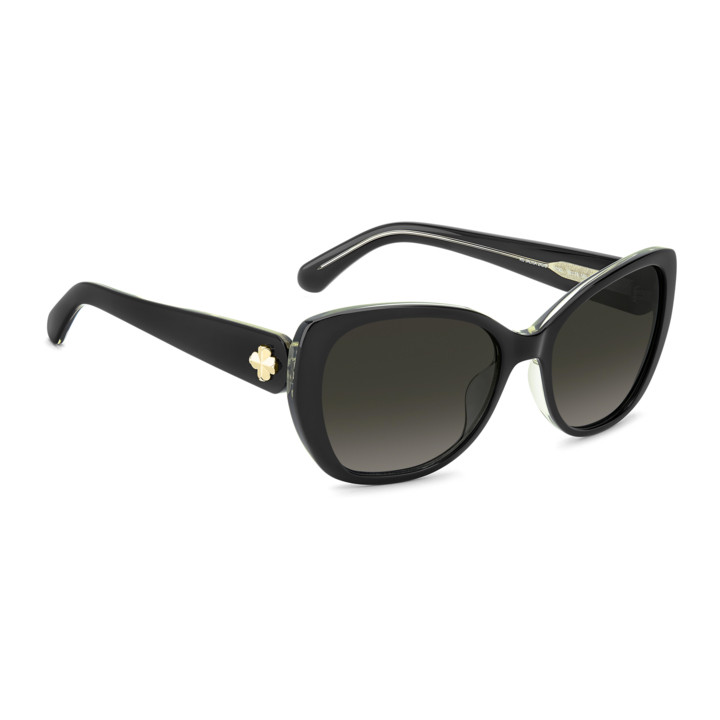 Lunettes de soleil Kate Spade KS JALISA 2/G/S Black Yellow / verres Dark Grey Shaded (71C-9O)