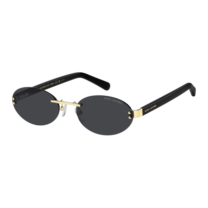 Lunettes de soleil Marc Jacobs MARC 929/S Gold Black 2 / verres Grey (RHL-IR)