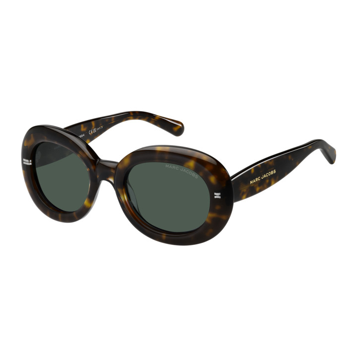 Lunettes de soleil Marc Jacobs MARC 937/G/S Crystal Havana / verres Green (AIO-QT)