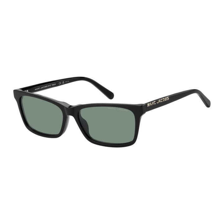 Lunettes de soleil Marc Jacobs MARC 933/S Black Green / verres Green (7ZJ-QT)