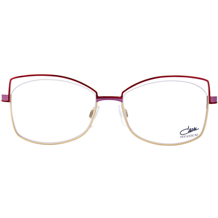 Cazal 4307 001 rouge coquelicot-rosé - vue de face