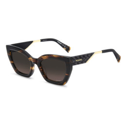 Lunettes de soleil Missoni MIS 0291/G/S Havana Horn / verres Plum Shaded (2OK-O9)