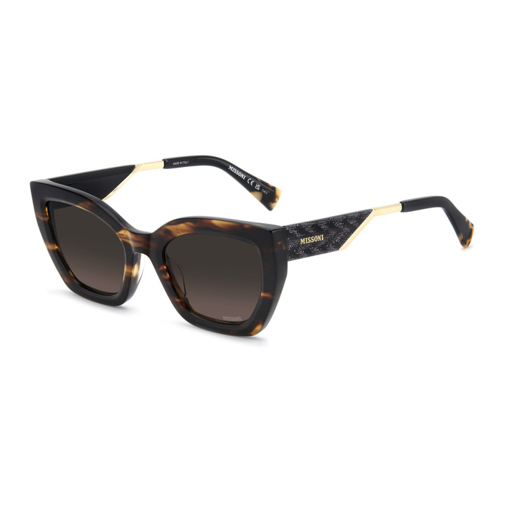 Lunettes de soleil Missoni MIS 0291/G/S Havana Horn / verres Plum Shaded (2OK-O9)