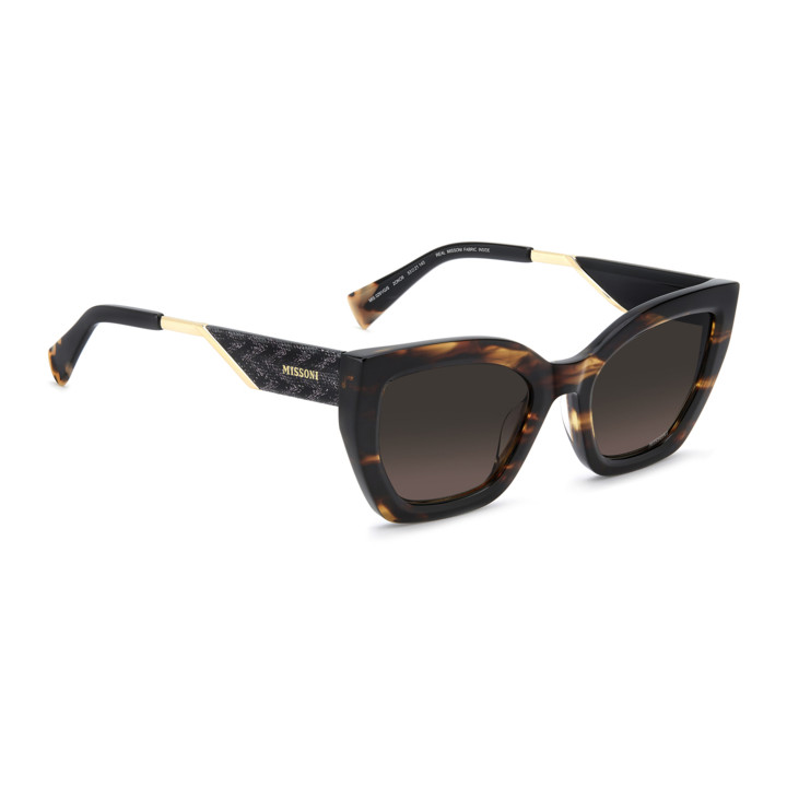 Lunettes de soleil Missoni MIS 0291/G/S Havana Horn / verres Plum Shaded (2OK-O9)