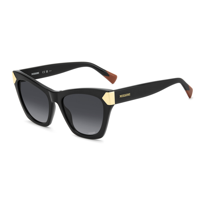 Lunettes de soleil Missoni MIS 0305/S Black / verres Dark Grey Shaded (807-9O)
