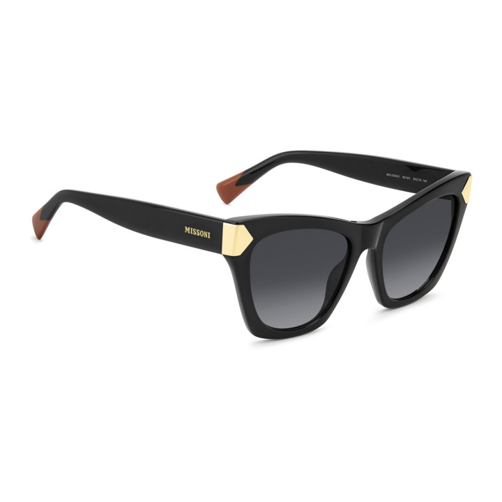 Lunettes de soleil Missoni MIS 0305/S Black / verres Dark Grey Shaded (807-9O)