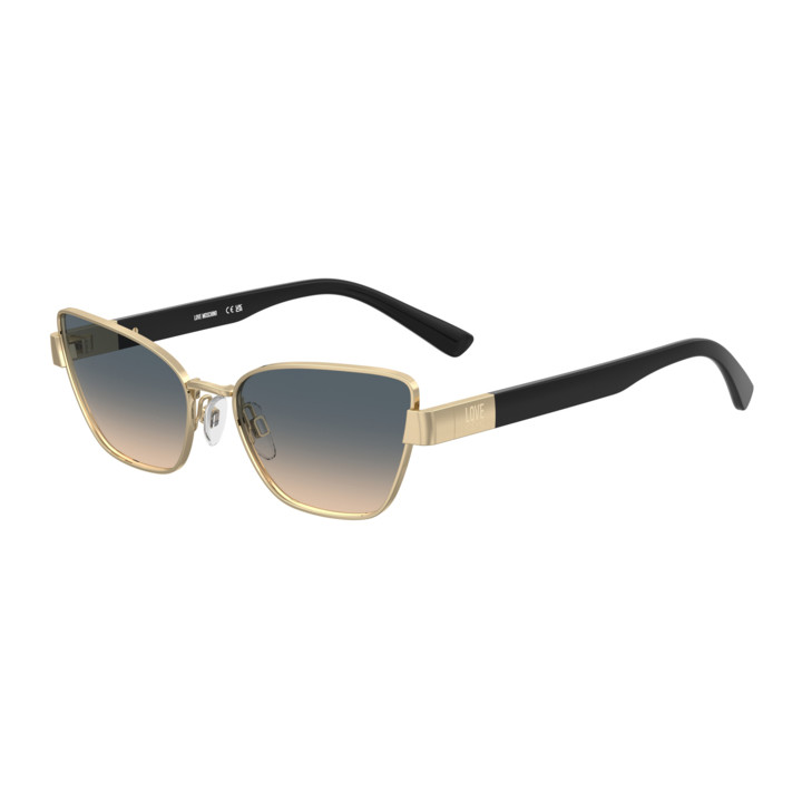 Lunettes de soleil Moschino Love MOL108/S Rose Gold / verres Blue Doubleshade Peach (000-I4)