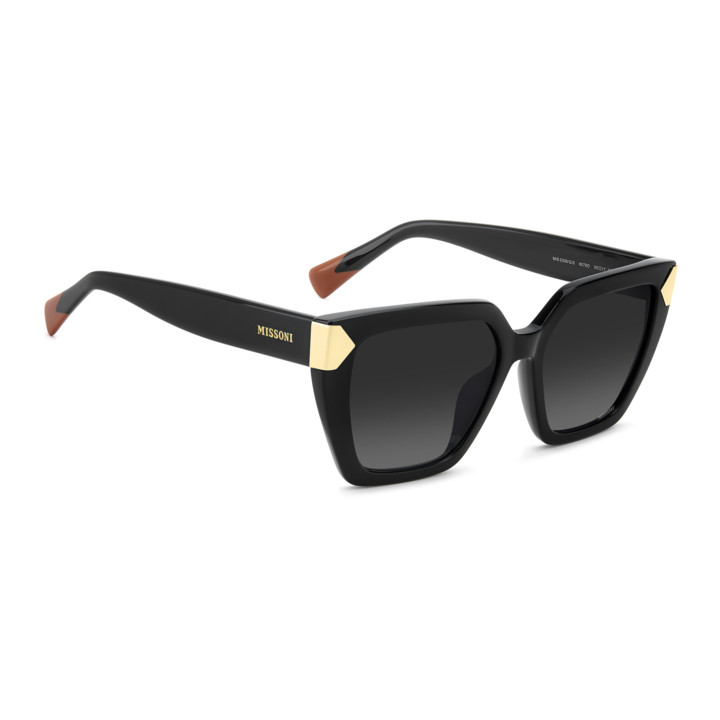 Lunettes de soleil Missoni MIS 0306/G/S Black / verres Dark Grey Shaded (807-9O)