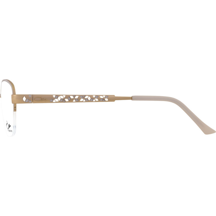 Cazal 4309 002 blanc laiteux-or - vue de profil