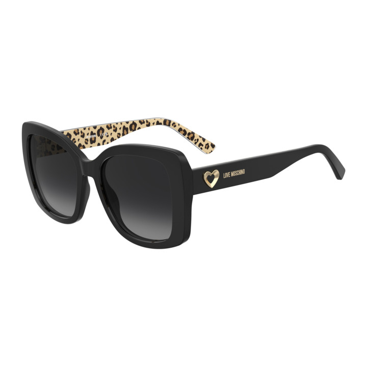 Lunettes de soleil Moschino Love MOL107/S Black / verres Dark Grey Shaded (807-9O)