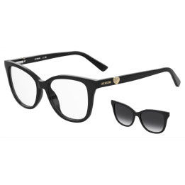 Lunettes de vue avec clip solaire Moschino Love MOL701/C Black / verres Grey Shaded Polarized (807-WJ)