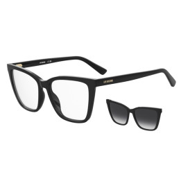 Lunettes de vue avec clip solaire Moschino Love MOL698/C Black / verres Grey Shaded Polarized (807-WJ)