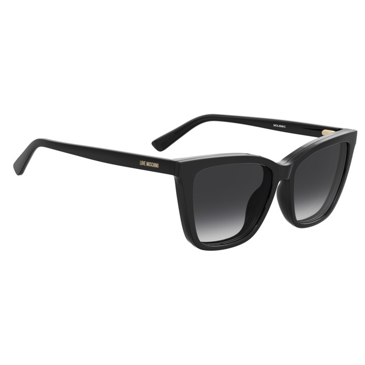 Lunettes de vue avec clip solaire Moschino Love MOL698/C Black / verres Grey Shaded Polarized (807-WJ)