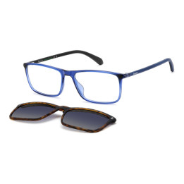 Lunettes de vue avec clip solaire Polaroid PLD D639/C Blue / verres Blue Shaded Polarized (PJP-Z7)