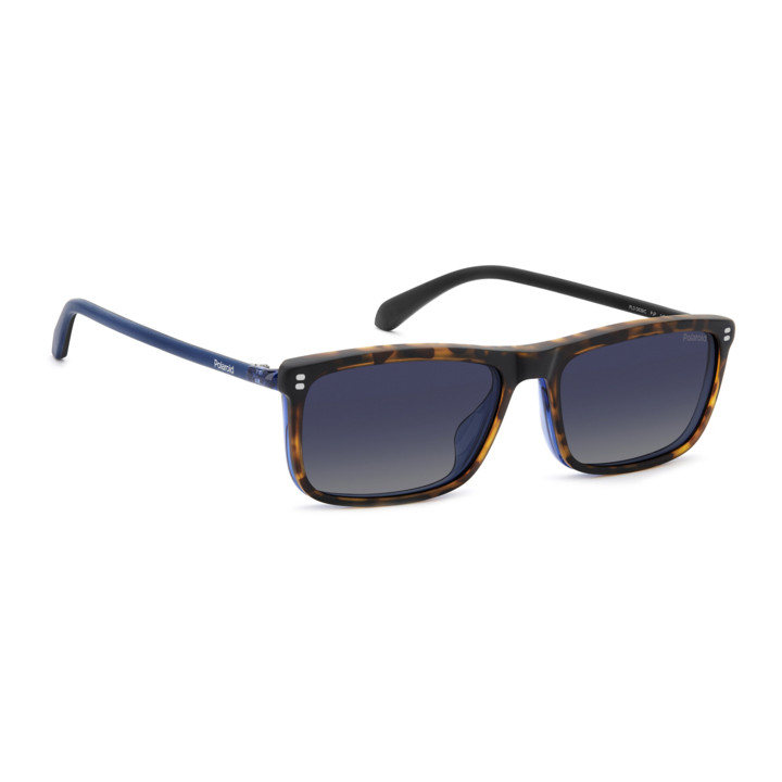 Lunettes de vue avec clip solaire Polaroid PLD D639/C Blue / verres Blue Shaded Polarized (PJP-Z7)