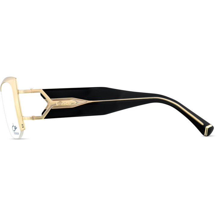 Cazal 5001 001 noir-or - vue de profil