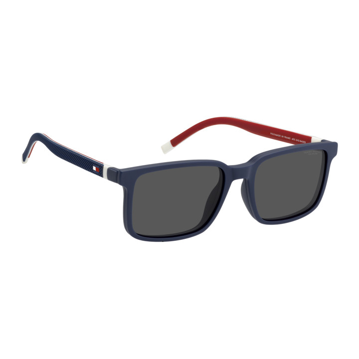 Lunettes de vue avec clip solaire Tommy Hilfiger TH 2377/C Blue / verres Grey Polarized (PJP-M9)