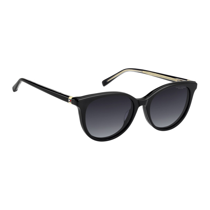 Lunettes de vue avec clip solaire Tommy Hilfiger TH 2395/C Black / verres Grey Shaded Polarized (807-WJ)
