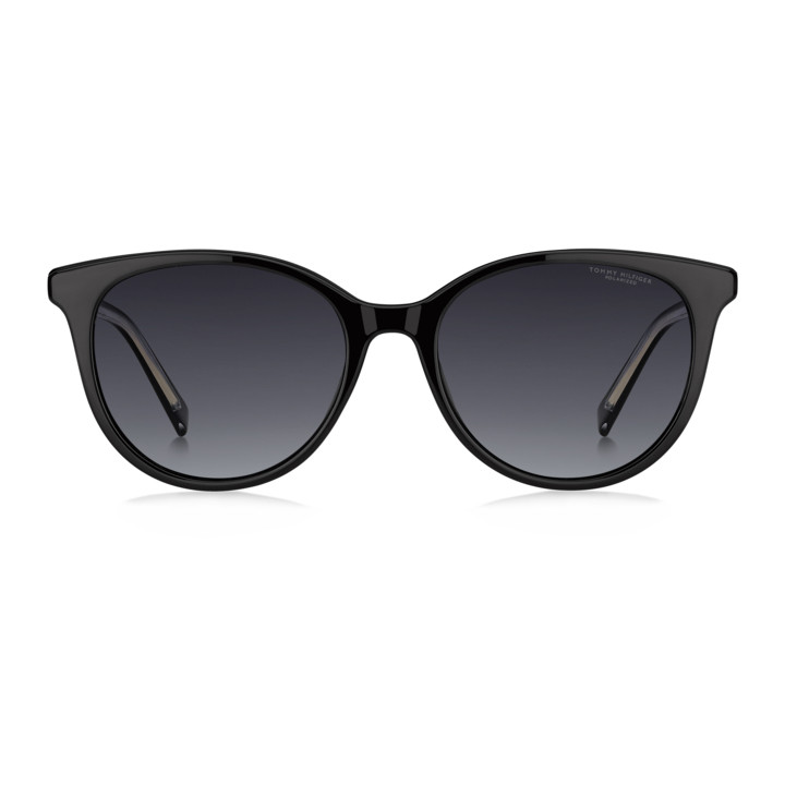Lunettes de vue avec clip solaire Tommy Hilfiger TH 2395/C Black / verres Grey Shaded Polarized (807-WJ)