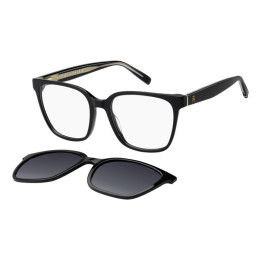 Lunettes de vue avec clip solaire Tommy Hilfiger TH 2399/C Black / verres Grey Shaded Polarized (807-WJ)