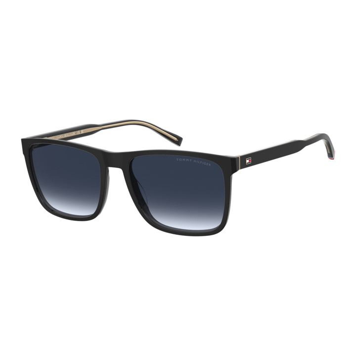 Lunettes de soleil Tommy Hilfiger TH 2390/S Black / verres Dk Blue Shaded (807-08)