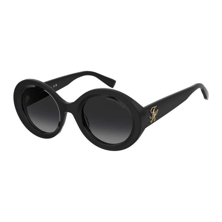 Lunettes de soleil Tommy Hilfiger TH 2403/S Black / verres Dark Grey Shaded (807-9O)