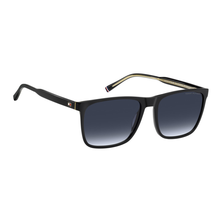 Lunettes de soleil Tommy Hilfiger TH 2390/S Black / verres Dk Blue Shaded (807-08)