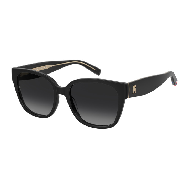 Lunettes de soleil Tommy Hilfiger TH 2398/S Black / verres Dark Grey Shaded (807-9O)