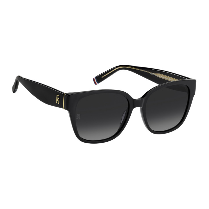 Lunettes de soleil Tommy Hilfiger TH 2398/S Black / verres Dark Grey Shaded (807-9O)