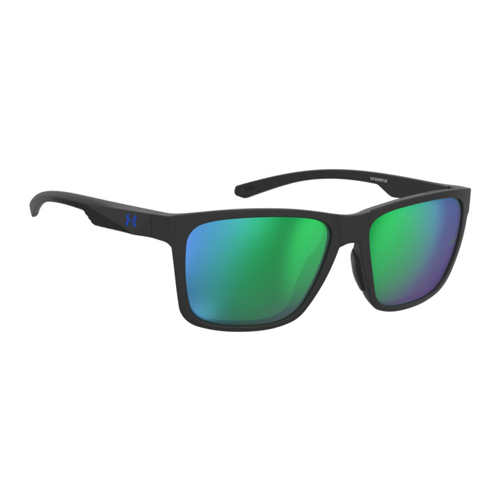 Lunettes de soleil Under Armour UA BURSTUP Matte Black Green / verres Green Multilayer (3OL-Z9)